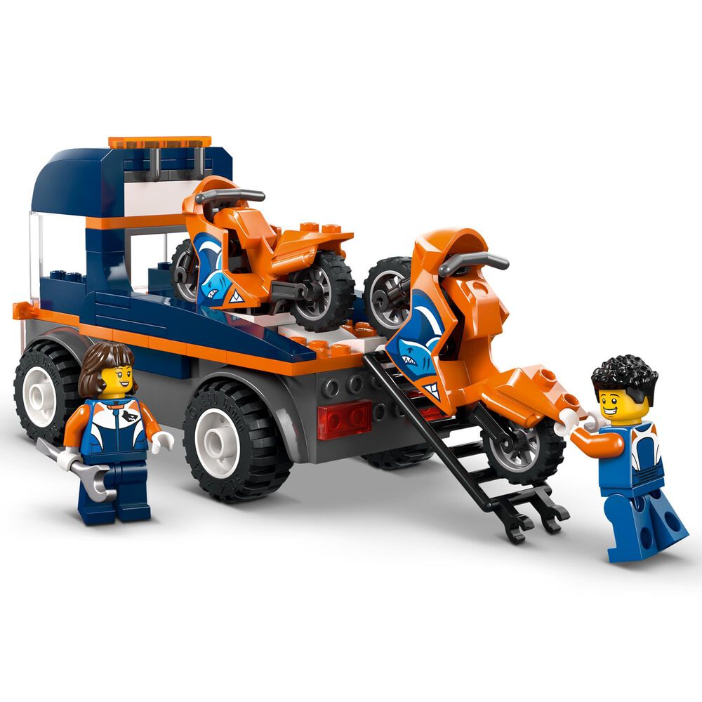 LEGO City Motorcycle Transporter Building Set, , large