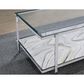 Steve Silver Mika Rectangle Cocktail Table in White, , large