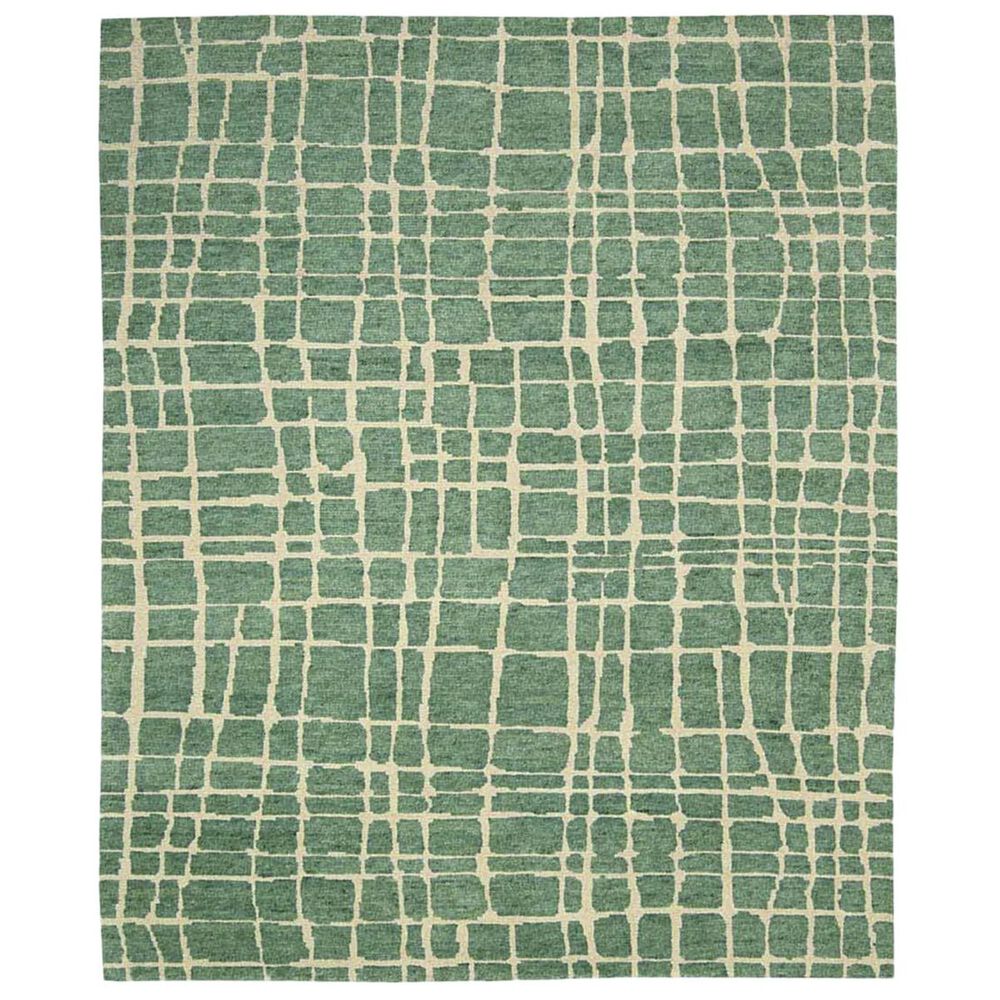 Nourison Tahoe Modern MTA03 3'9" x 5'9" Turquiose Green Area Rug, , large