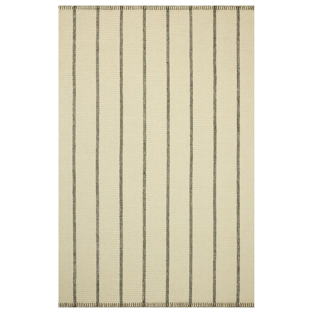 Amber Lewis x Loloi Harlan Ivory and Charcoal 4" x 6" Area Rug, , large