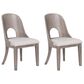 Furniture of America Sterling West Side Chair in White Oak (Set of 2), , large