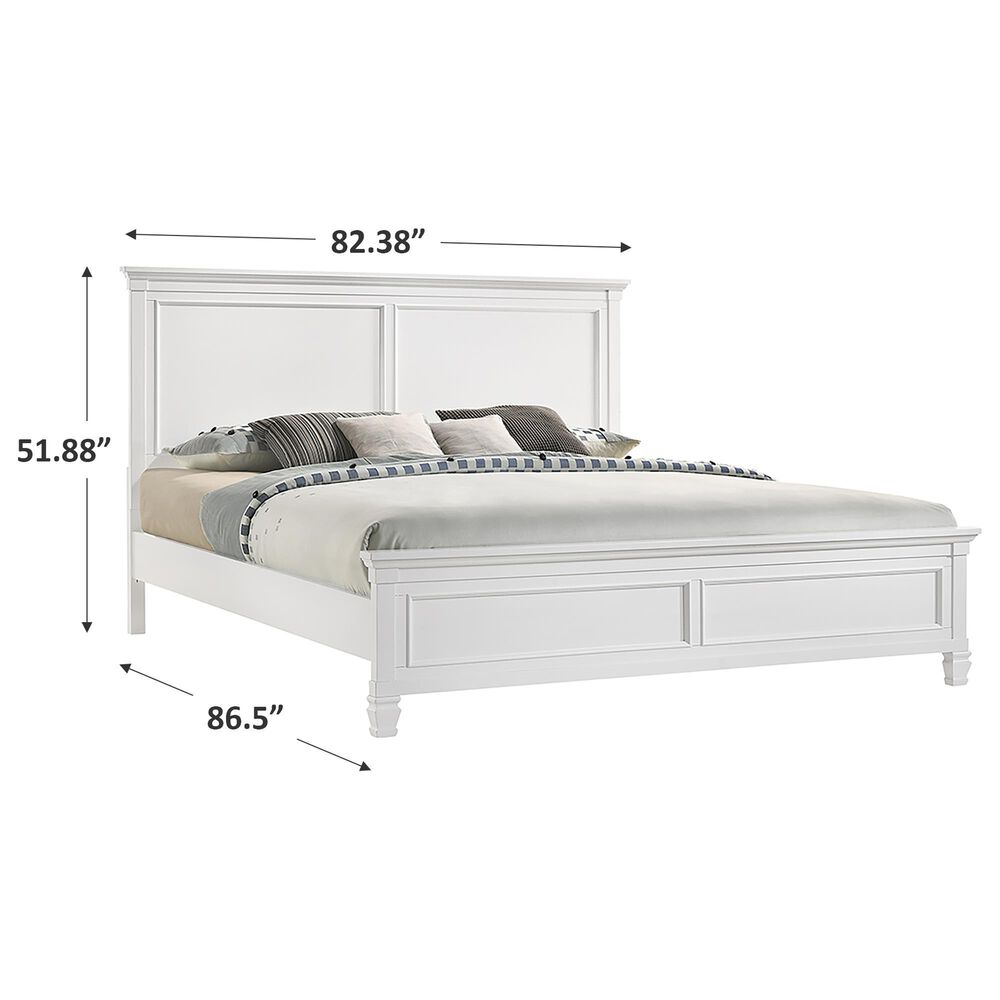 New Heritage Tamarack King Panel Bed in White, , large