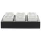 Maple and Jade 4" x 14" Tic Tac Toe Game Set in Black and White, , large