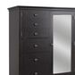 Riva Ridge Oxford 4-Drawer Chifforobe in Black, , large