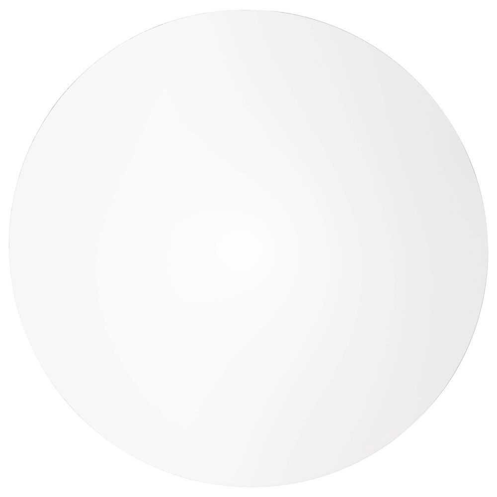 Leisuremod Bristol 27&quot; Round Dining Table with MDF Top in White - Table Only, , large