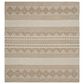 Safavieh Natura 7" Square Beige and Ivory Area Rug, , large
