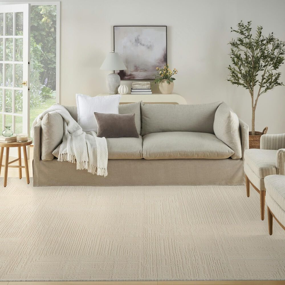 Nourison Sustainable Trends 7&#39;10&quot; x 9&#39;10&quot; Ivory Area Rug, , large