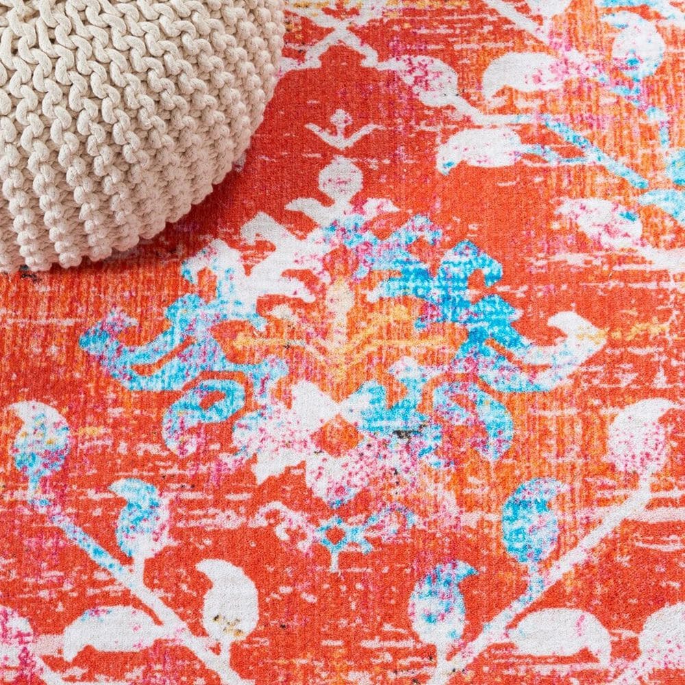 Safavieh Riviera 9&#39; x 12&#39; Orange and Light Blue Area Rug, , large