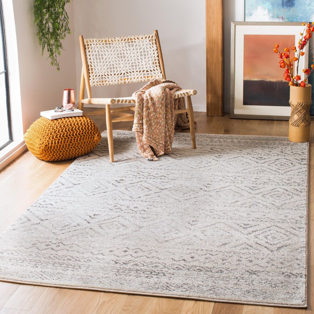 Safavieh Tulum Transitional 4&#39; x 6&#39; Ivory and Grey Area Rug, , large
