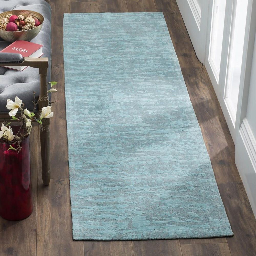 Safavieh Marbella 2&#39;3&quot; x 8&#39; Blue and Turquoise Area Rug, , large