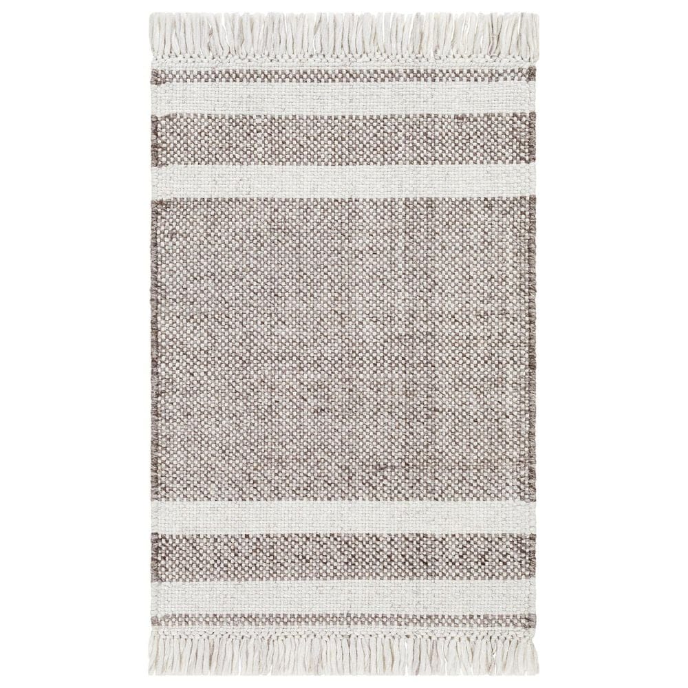 Surya Primrose PRM-2301 9" x 12" Light Grey, Taupe, Sage, Ivory, Beige and Charcoal Area Rug, , large