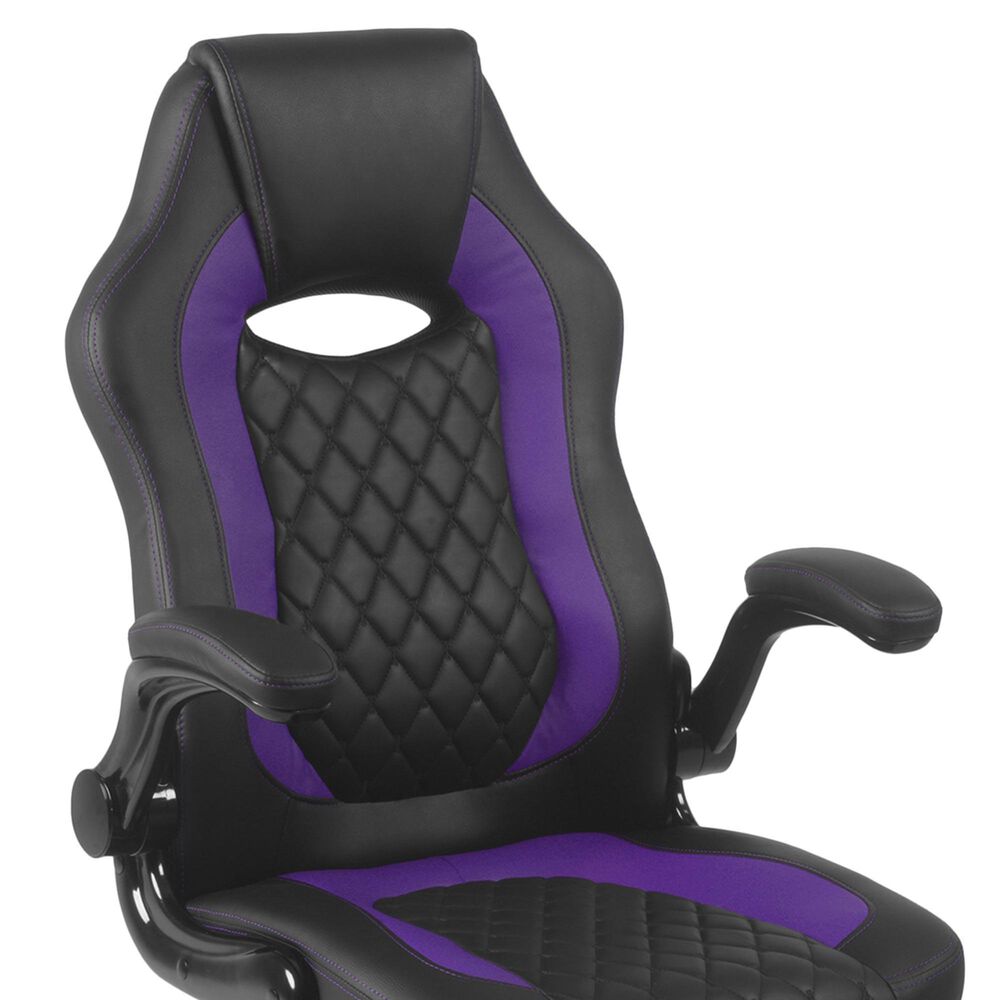 Regency Global Sourcing AON Archeus Ergonomic Gaming Chair in Black and Purple, , large