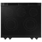 Samsung Bespoke Bespoke 6.3 Cu. Ft. Smart Slide-In Electric Smart Range with 5 Elements in Matte Black Steel, , large
