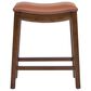 Jennifer Taylor Home Barlow 24.5" Backless Saddle Counter Stool in Bourbon Brown, , large