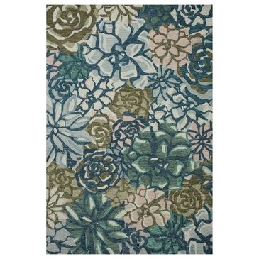 Justina Blakeney x Loloi Cura 2"3" x 3"9" Teal and Multicolor Area Rug, , large