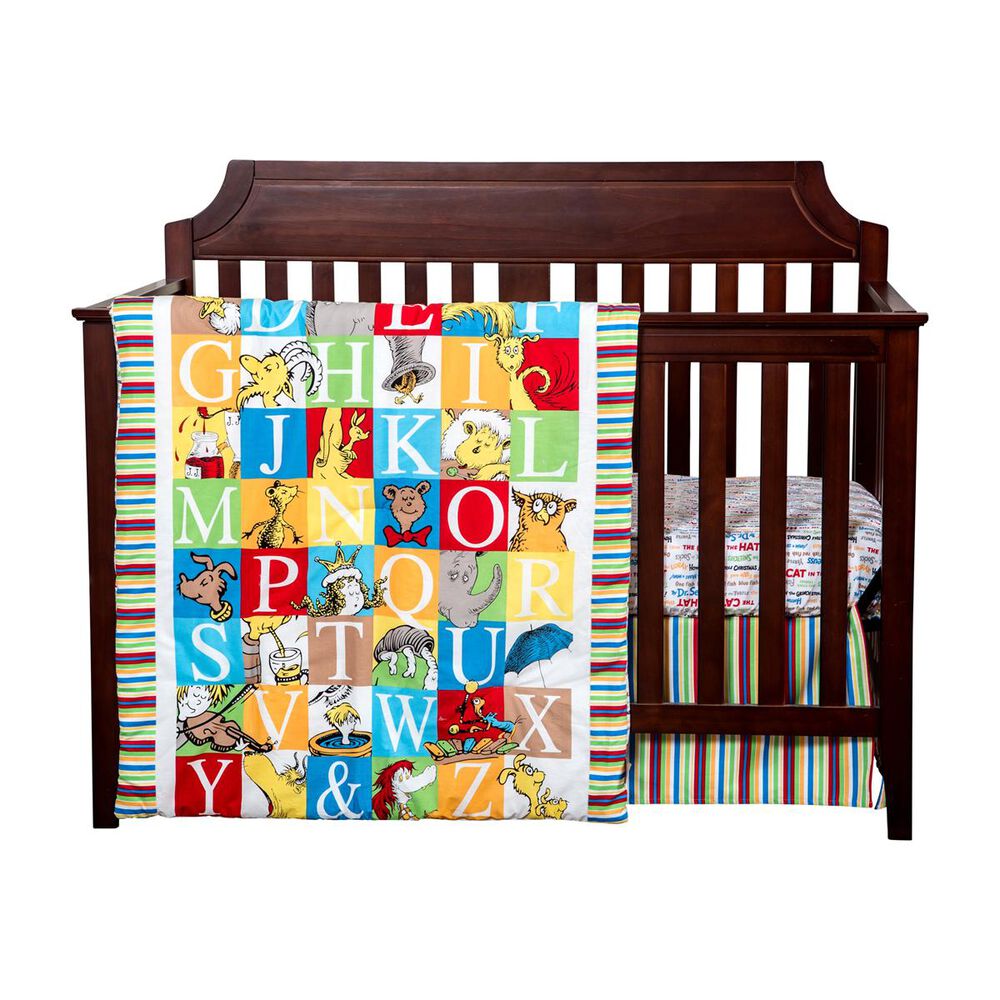 Trend Lab LLC Dr. Seuss Alphabet Seuss 3-Piece Crib Bedding Set, , large