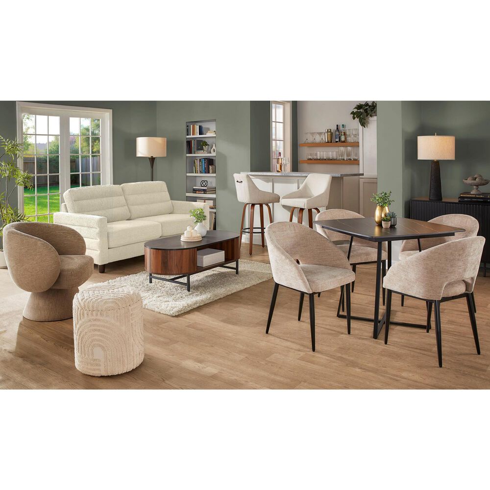 LumiSource Cosmo Square Dinette Table in Black - Table Only, , large