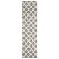 Safavieh Dallas Shag SGD258G-212 2"3" x 12" Grey/Ivory Runner, , large