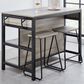 Steve Silver Carson Kitchen Island Set in Driftwood and Black, , large
