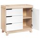 Babyletto Hudson Crib and 3 Drawer Dresser Set in Washed Natural and White, , large