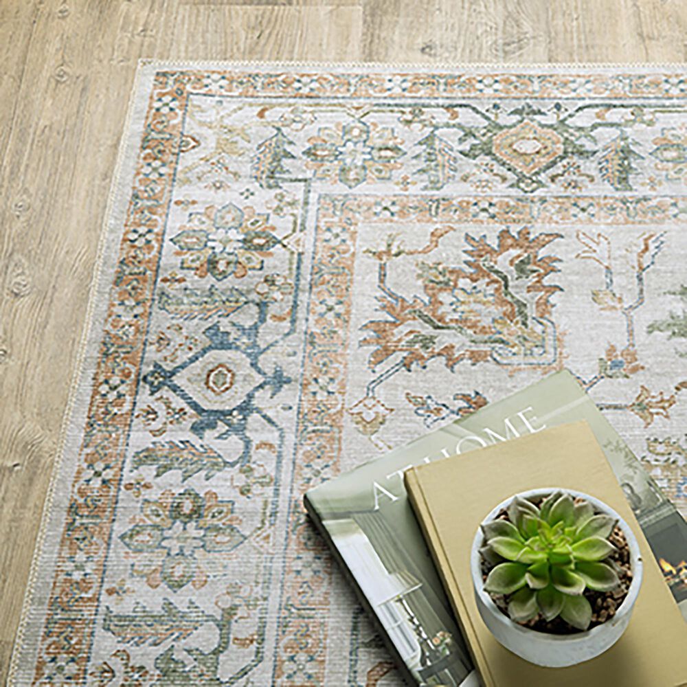 Oriental Weavers Charleston Floral Vines 2&#39; x 3&#39; Ivory Area Rug, , large