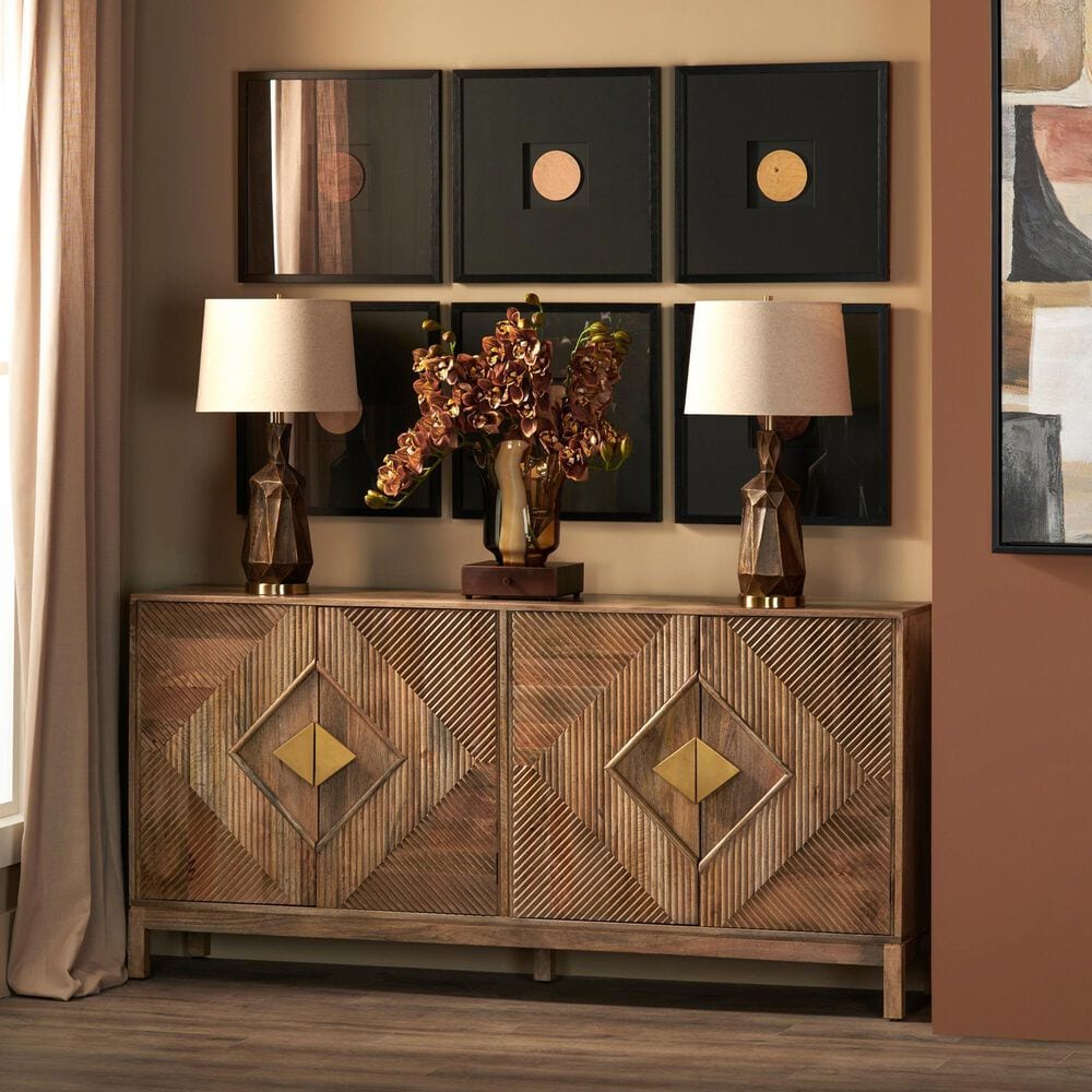 Slatehouse Vaughn Table Lamp in Bronze and Gold, , large