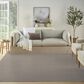 Nourison Courtyard Ivory and Charcoal 8" Square Indoor/Outdoor Area Rug, , large