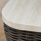 Ashley Kimora Patio Square End Table in Beige and Dark Brown - Table Only, , large