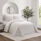 Peking Handicraft Solid Stitch 3-Piece Full/Queen Bedspread Set in White, , large
