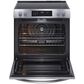 Frigidaire 4 PC Kitchen Package with 22.6 Cu. Ft. Counter-Depth French Door Refrigerator, 30" Front Control Electric Range Ceramic with Top Convection, 1.8 Cu. Ft. OTR Microwave, and 24" Built-In Dishwasher with DishSense and MaxDry, , large