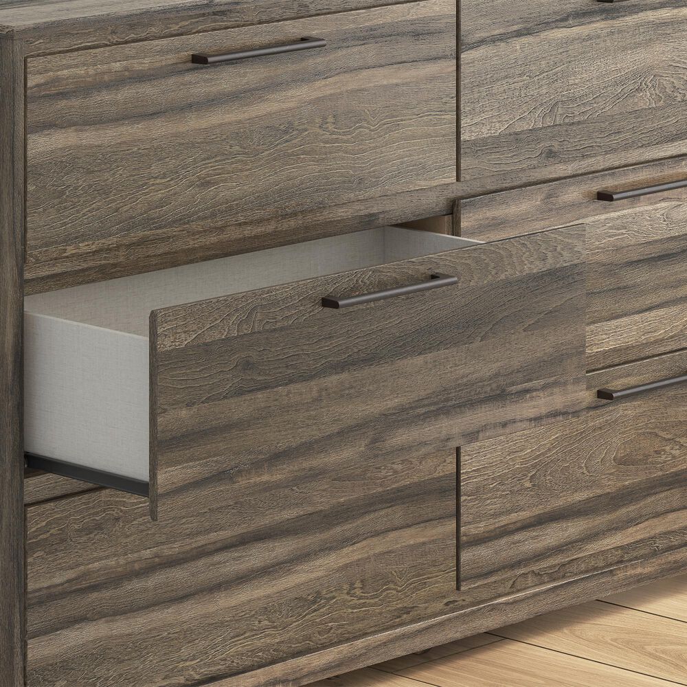 Ashley Elbrim 6-Drawer Dresser in Weathered Brown, , large
