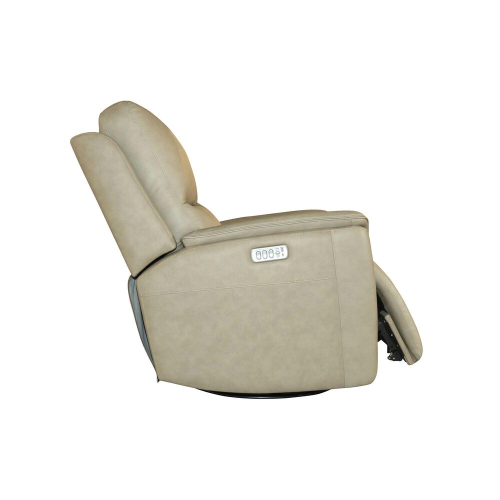 Flexsteel Henry Power Swivel Glider Recliner in Beige, , large