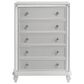 New Heritage Design Stardust 5-Piece Queen Bedroom Set in White and Silver, , large
