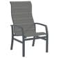 Tropitone Muirlands High Back Dining Chair with Gray Gate Sling in Graphite, , large