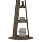 GigaCloud Swivel Jewelry Cabinet with Full Length Mirror and Locking Mechanism in Brown, , large