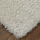 Feizy Darian 9" x 12" White Area Rug, , large