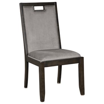 Signature Design by Ashley Hyndell Upholstered Side Chair in Dark Brown, , large