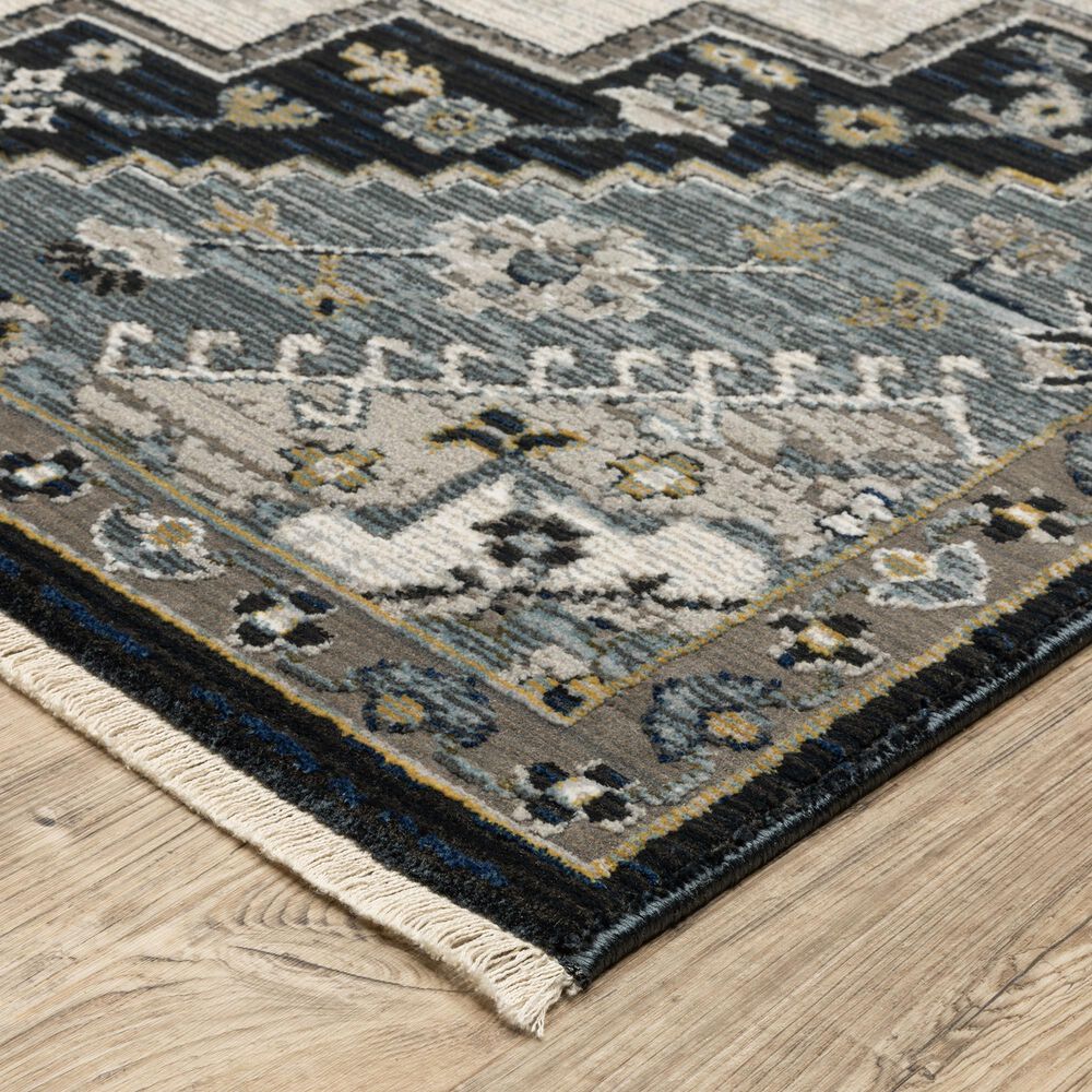 Oriental Weavers Keira Blue and Grey 9&#39;10&quot; x 12&#39;10&quot; Area Rug, , large