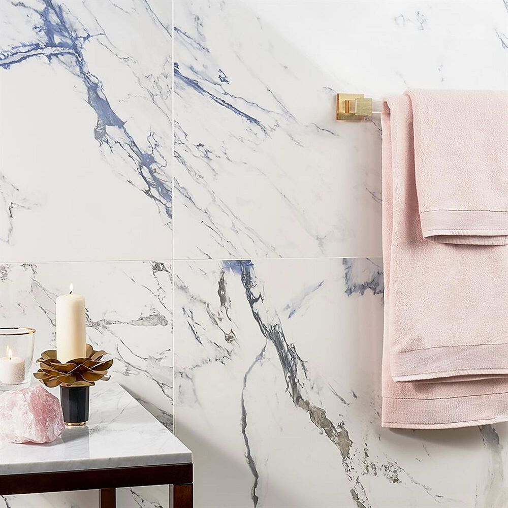Soho Studio Calacatta Azul 24&quot; x 48&quot; Polished Porcelain Tile, , large