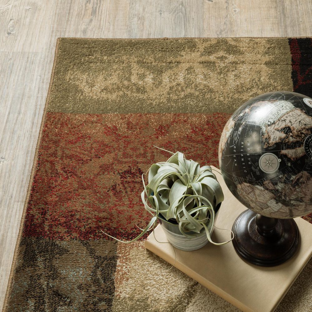 Oriental Weavers Hudson 40A 1&#39;10&quot; x 7&#39;6&quot; Multi-Color Runner, , large