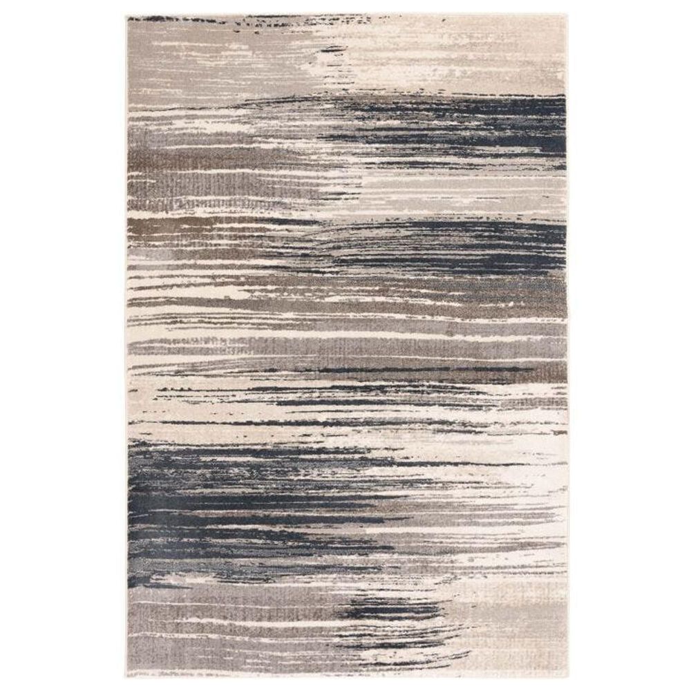 Central Oriental Montville Harpily 7"10 x 9"10 Storm and Vintage Blue Area Rug, , large