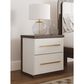 Ashley Kendanport 2-Drawer Nightstand in Dark Brown and Matte White, , large