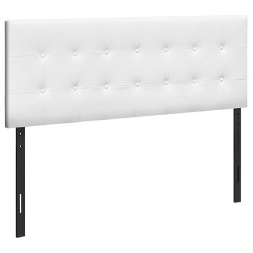 Monarch Specialties Queen Headboard in White, , large