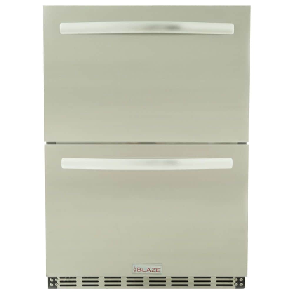 Blaze 5.1 Cu. Ft. Outdoor Double Drawer Refrigerator in Stainless Steel, , large