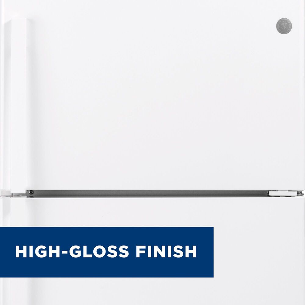 GE Appliances 19.2 Cu. Ft. Top-Freezer Refrigerator in White, , large