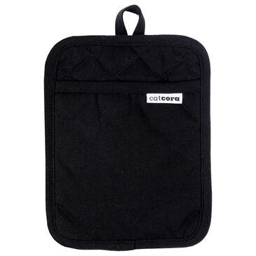 Harold Import Cotton Pot Holder in Black, , large