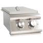 Blaze 12" Built-In LTE Natural Gas Double Side Burner with Lights in Stainless Steel, , large