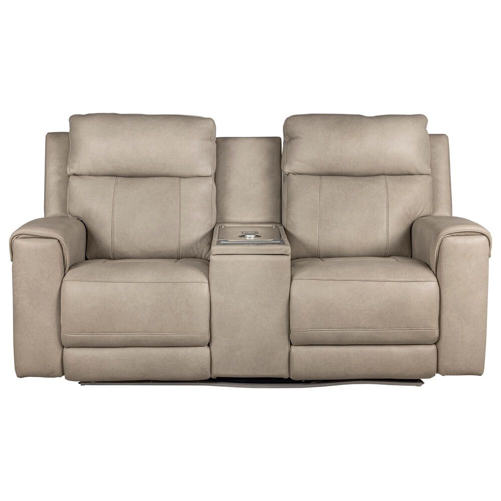 Somerset Home Harbour Power Reclining Loveseat in Caruso Light Grey, , large