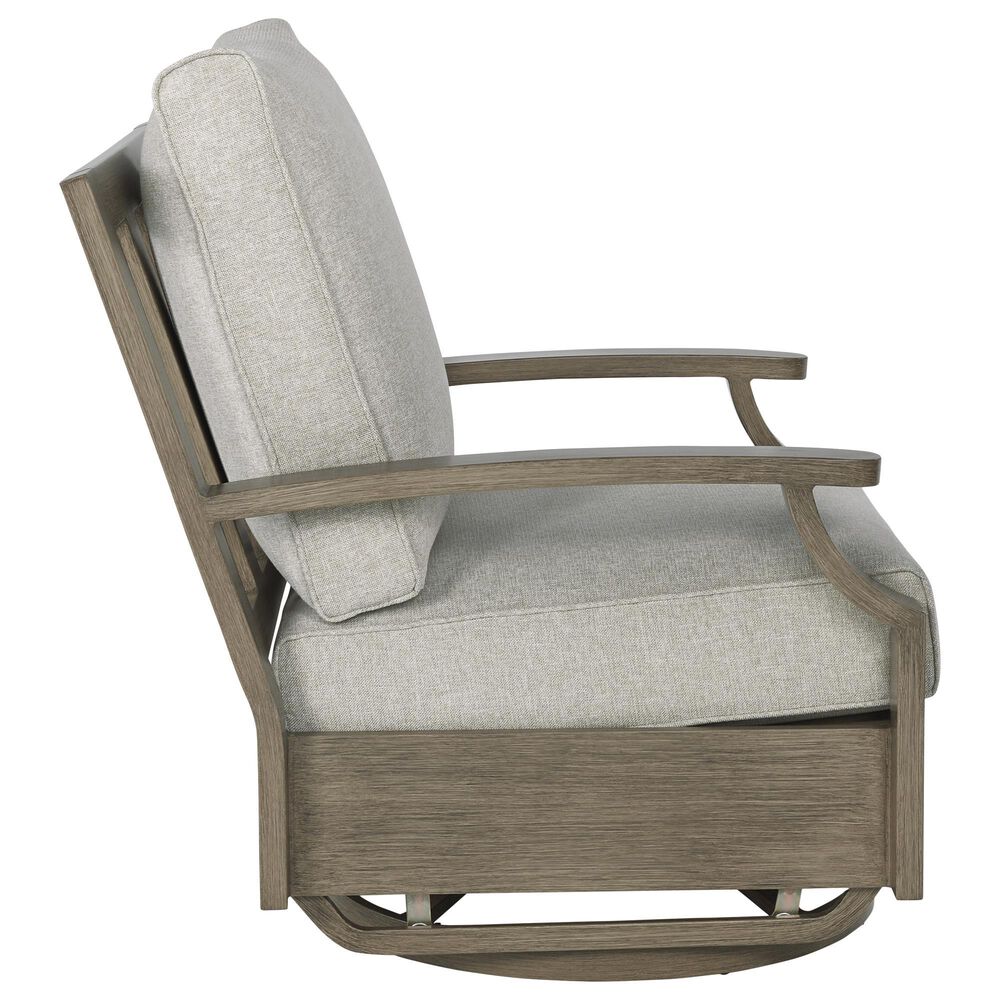 Ashley Rainier 4-Piece Patio Conversation Set in Beige, , large