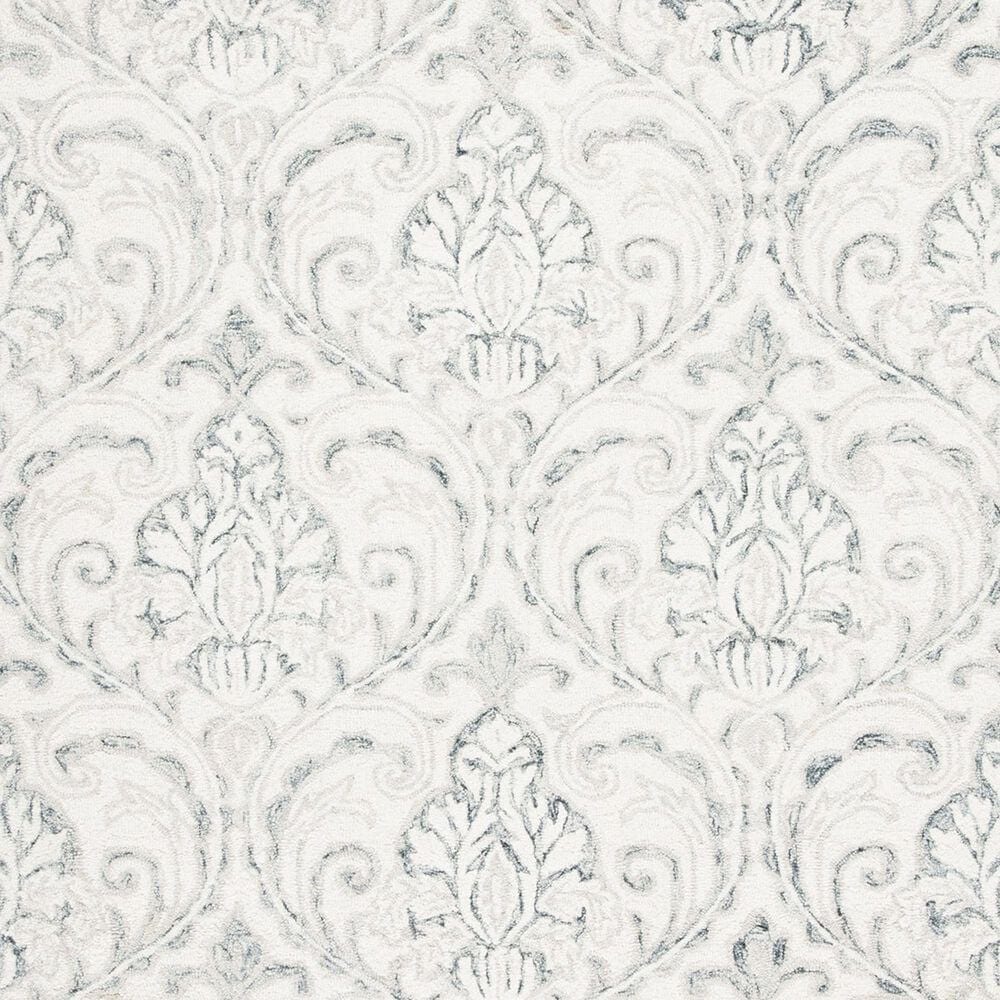 Safavieh Micro-Loop Damask 2&#39;3&quot; x 13&#39; Ivory and Grey Runner, , large